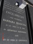 ENGELBRECHT Barbara Francina nee POTGIETER 1952-1986