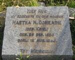 CONRADIE Martha M. nee KRIEL 1880-1948