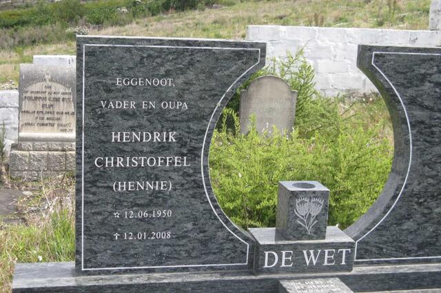 WET Hendrik Christoffel, de 1950-2008
