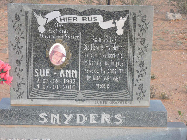 SNYDERS Sue-Ann 1992-2010