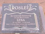 ROSLEE Lena 1944-2006