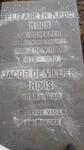 ROOS Jacob de Villiers 1869-1940 & Elizabeth Krog SCHEEPERS 1875-1933