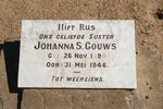 GOUWS Johanna S. 1899-1946