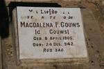 GOUWS Magdalena F. nee GOUWS 1905-1942