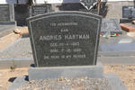 HARTMAN Andries 1903-1980