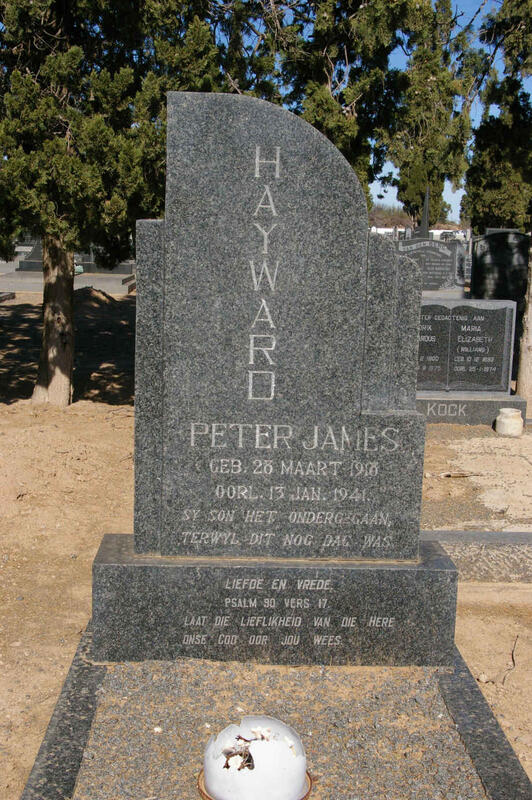 HAYWARD Peter James 1916-1941