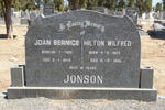 JONSON Hilton Wilfred 1923-1989 & Joan Bernice 1925-2015