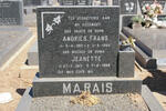 MARAIS Andries Frans 1913-1986 & Jeanette 1917-1999