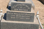 MANLEY Ruth Millicent nee BERRINGTON -1926