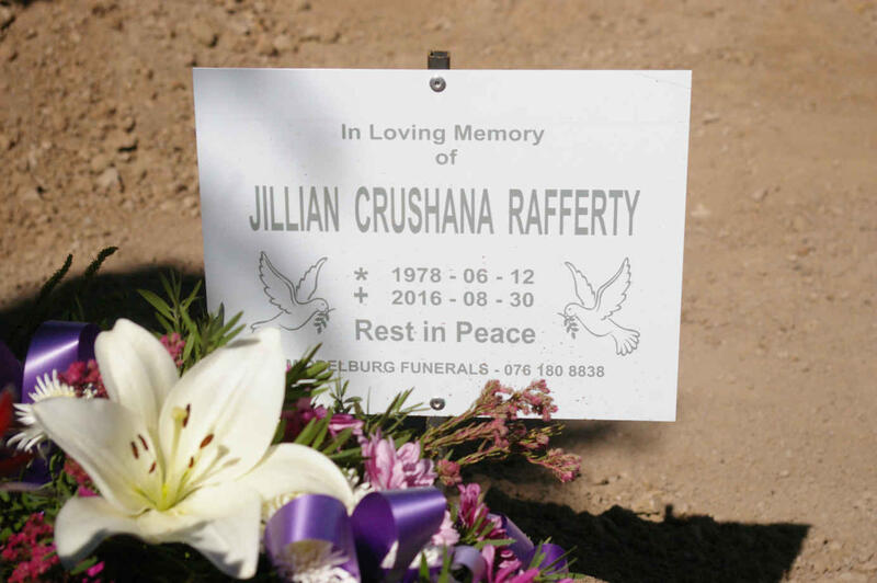 RAFFERTY Jillian Crushana 1978-2016