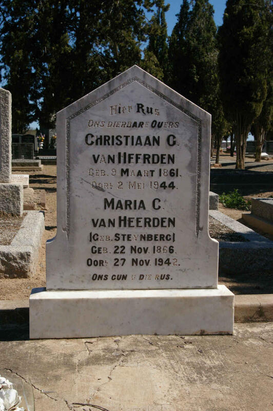 HEERDEN Christiaan C., van 1861-1944 & Maria C. STEYNBERG 1866-1942