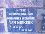 NIEKERK Johannes Hendrik, van 1942-2010