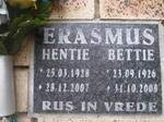 ERASMUS Hentie 1928-2007 & Bettie 1926-2008