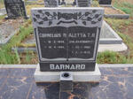 BARNARD Cornelius H. 1898-1980 & Aletta T.H. BADENHORST 1906-1979