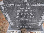 CILLIERS Johanna Dorothea nee MIENIE 1927-1991