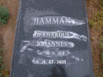 HAMMAN Gerhardus Johannes 1918-2003