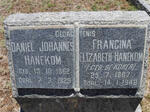 HANEKOM Daniel Johannes 1862-1929 & Francina Elizabeth DE KOKER 1867-1948