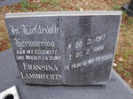 LAMBRECHTS Hendrik J. 1916-2002 & Fransina 1917-1991