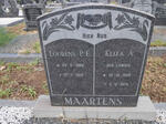 MAARTENS Lourens P.E. 1889-1972 & Eliza A. LOWIES 1898-1974