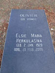 OLIVIER Elsie Marie Herkulasina nee VERWEY 1928-2008
