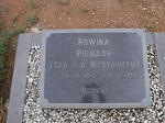 PIENAAR Rowina nee V.D. WESTUIZEN 1913-1998