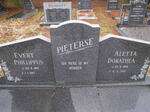 PIETERSE Evert Phillippus 1912-1993 & Aletta Dorathea 1915-1992