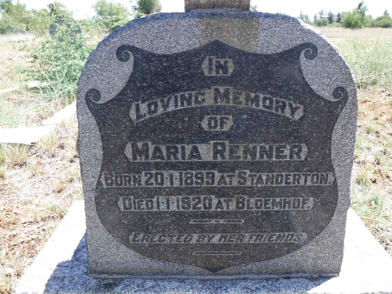RENNER Maria 1899-1920