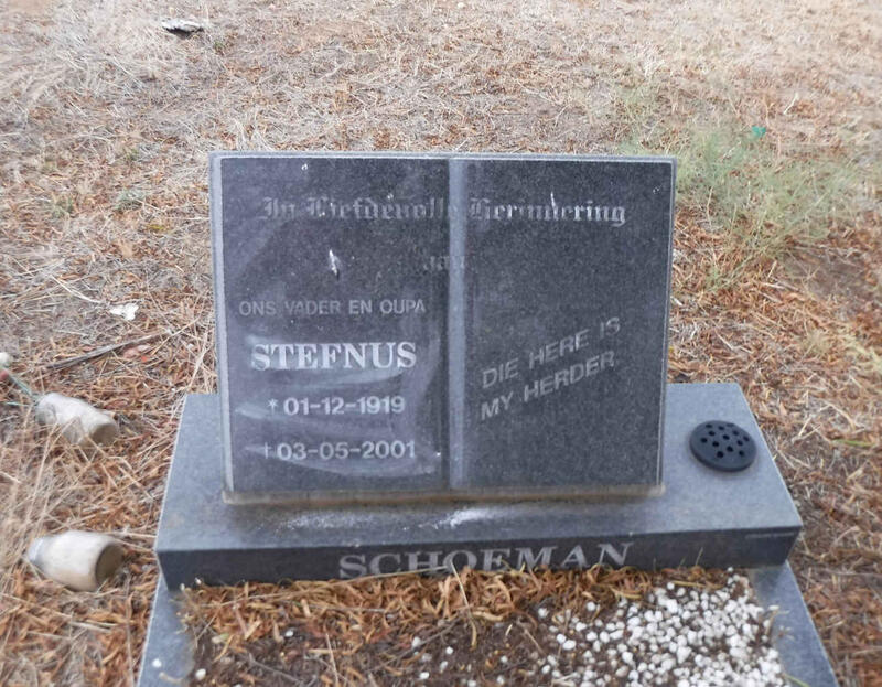 SCHOEMAN Stefnus 1919-2001
