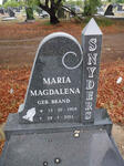 SNYDERS Maria Magdalena nee BRAND 1919-2011
