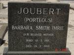 JOUBERT Barbara Smith Imrie nee PORTEOUS 1921-1982