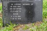 WEIR Elizabeth 1910-1978
