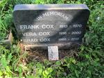 COX Frank 1913-1970 :: COX Vera 1916-2000 :: COX Brad 1986-2012
