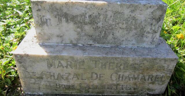 CHAMAREL Marie Therese de Chazal, de nee LALOUETTE -1968