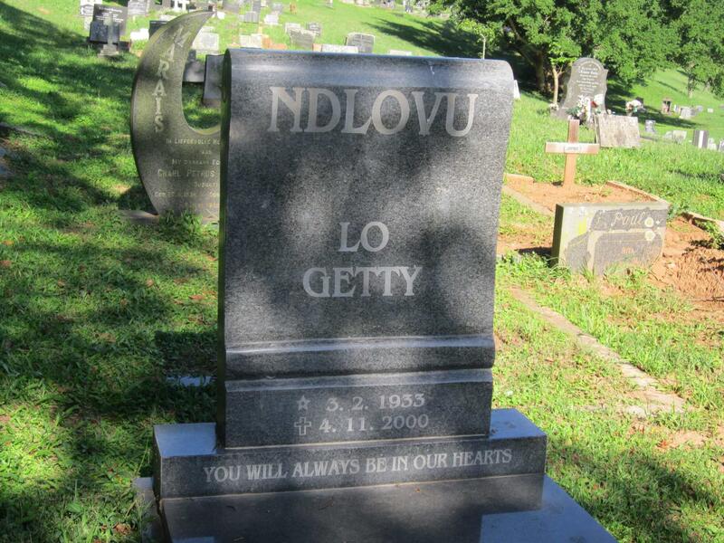 NDLOVU Lo Getty 1933-2000