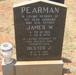 PEARMAN James W. 1915-1978 & Hester J. 1917-1984