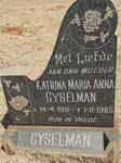 GYSELMAN Katrina Maria Anna 1911-1965