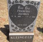 KLEINGELD Francois Jacobus 1891-1968