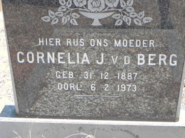 BERG Cornelia J., v.d. 1887-1973