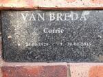 BREDA Corrie, van 1929-2015