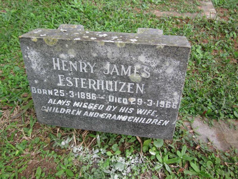 ESTERHUIZEN Henry James 1896-1966