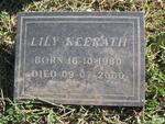 KEERATH Lily 1930-2000