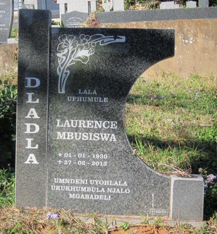 DLADLA Laurence Mbusiswa 1930-2013