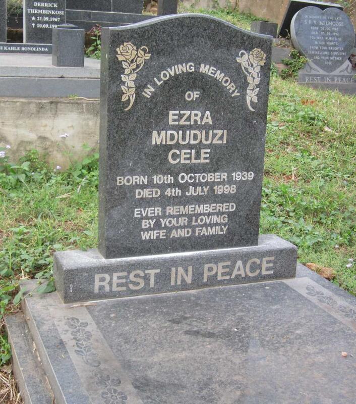 CELE Ezra Mduduzi 1939-1998