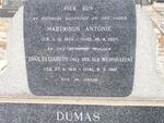 DUMAS Marthinus Antonie 1879-1955 & Dina Elizabeth VAN DER WESTHUIZEN 1891-1981