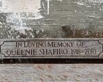 SHAPIRO Queenie 1918-2010
