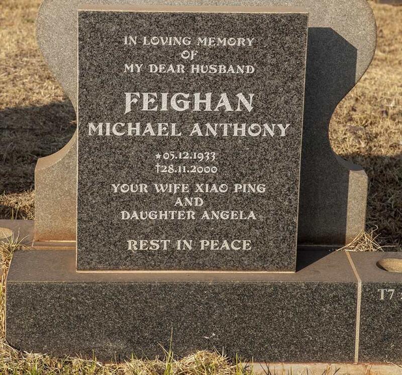 FEIGHAN Michael Anthony 1933-2000
