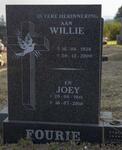 FOURIE Willie 1938-2000 & Joey 1941-2010