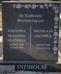 LINDHOLM Nicolaas Jacobus 1950-2013 & Johanna Susanna Fransina 1949-1969