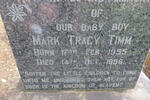 TIMM Mark Tracy 1955-1956