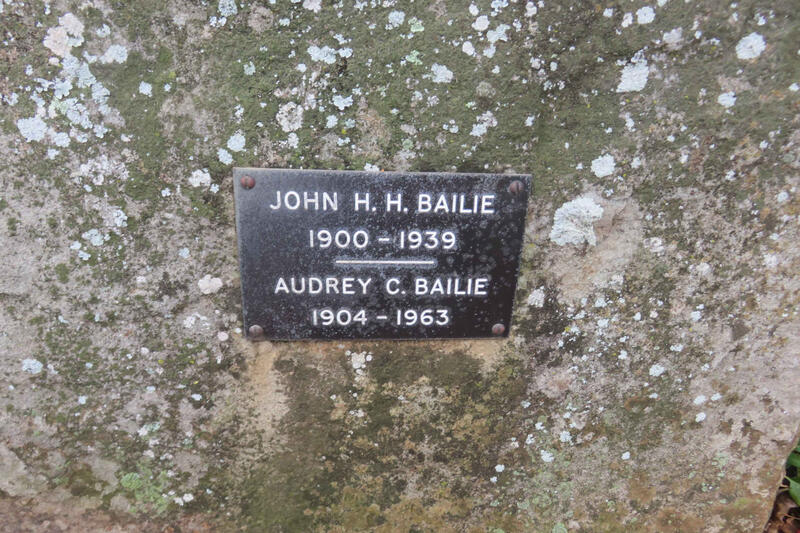 BAILIE John H.H. 1900-1939 & Audrey C. 1904-1963